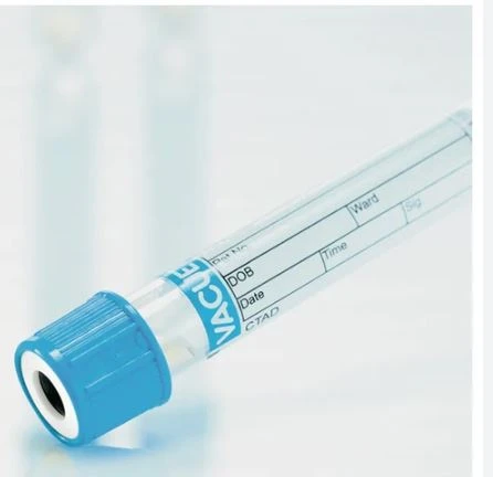 Glass Sterile Blue Head 3.8% 3.2% Solution Coagulation Sodium Citrate Blood Sample Collection Tube